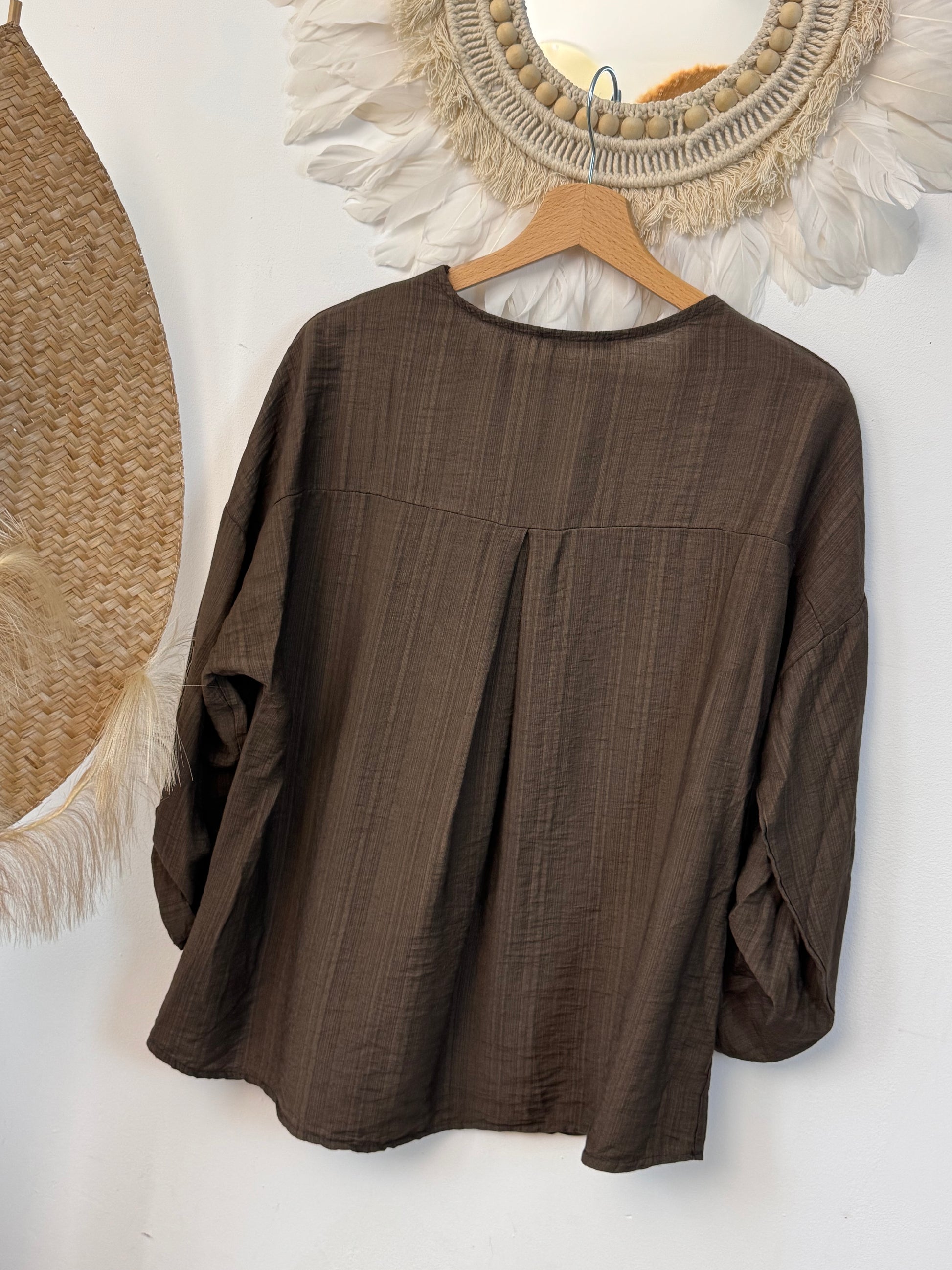 Blouse Léa marron