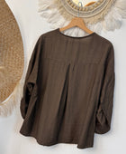 Blouse Léa marron