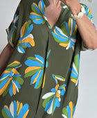 Robe fluide kaki