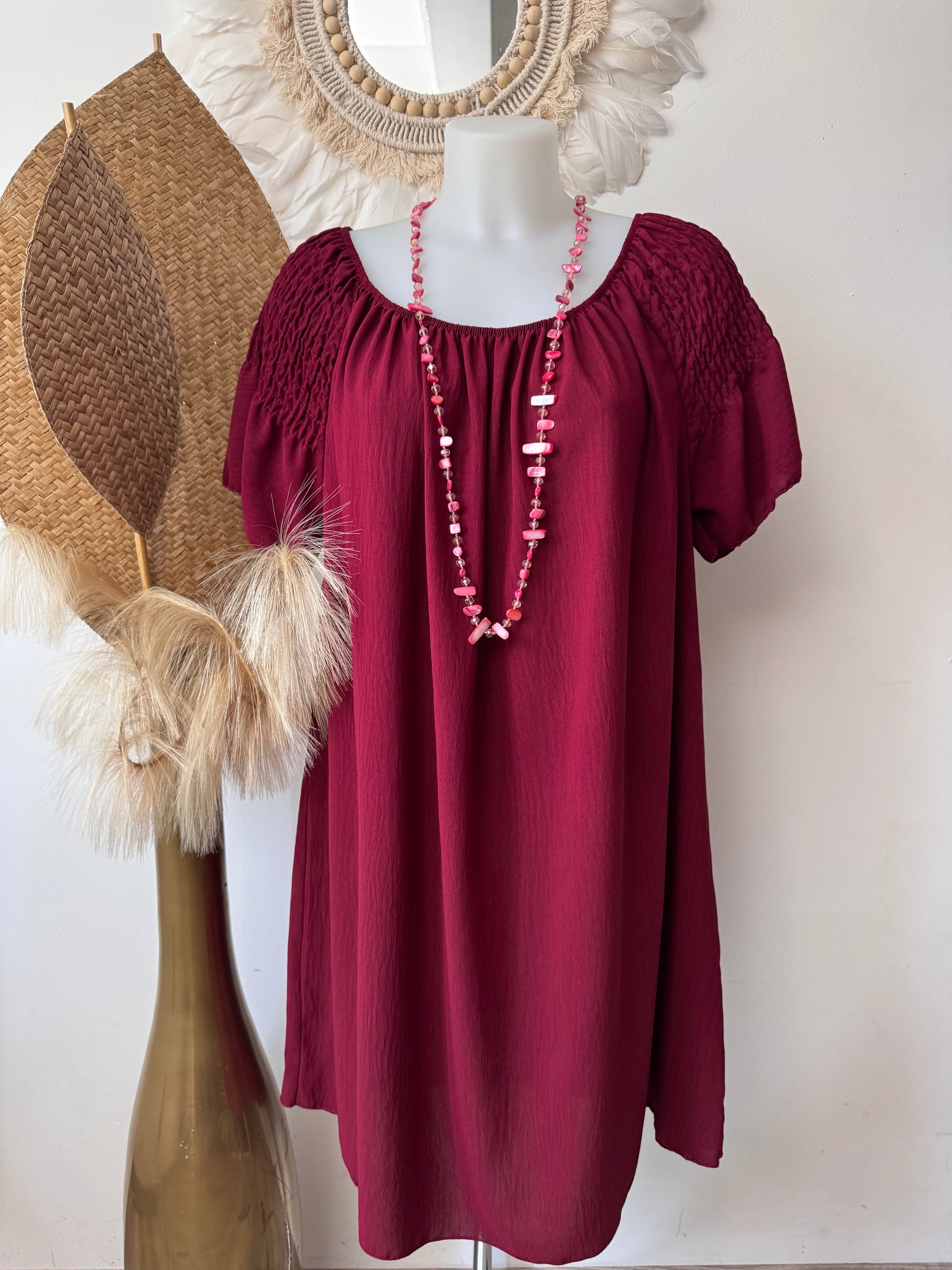 Robe Clara bordeaux TU 42/48