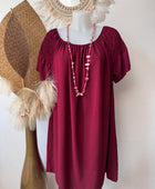 Robe Clara bordeaux TU 42/48