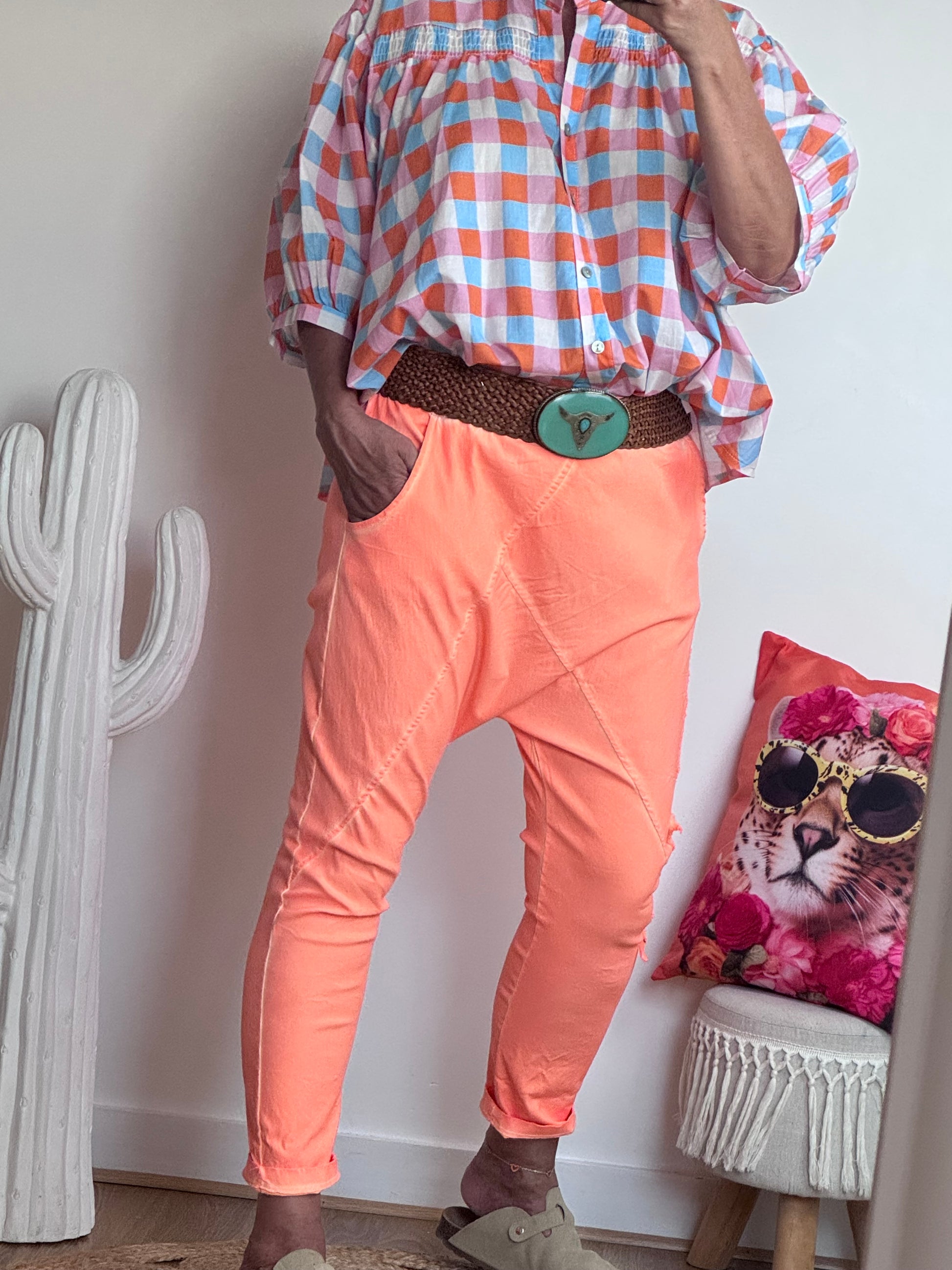 Pantalon saroual orange OK !