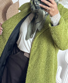 Manteau vert pistache
