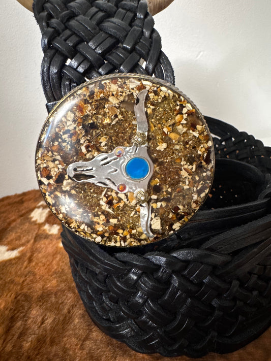 Ceinture bohème buffle noir