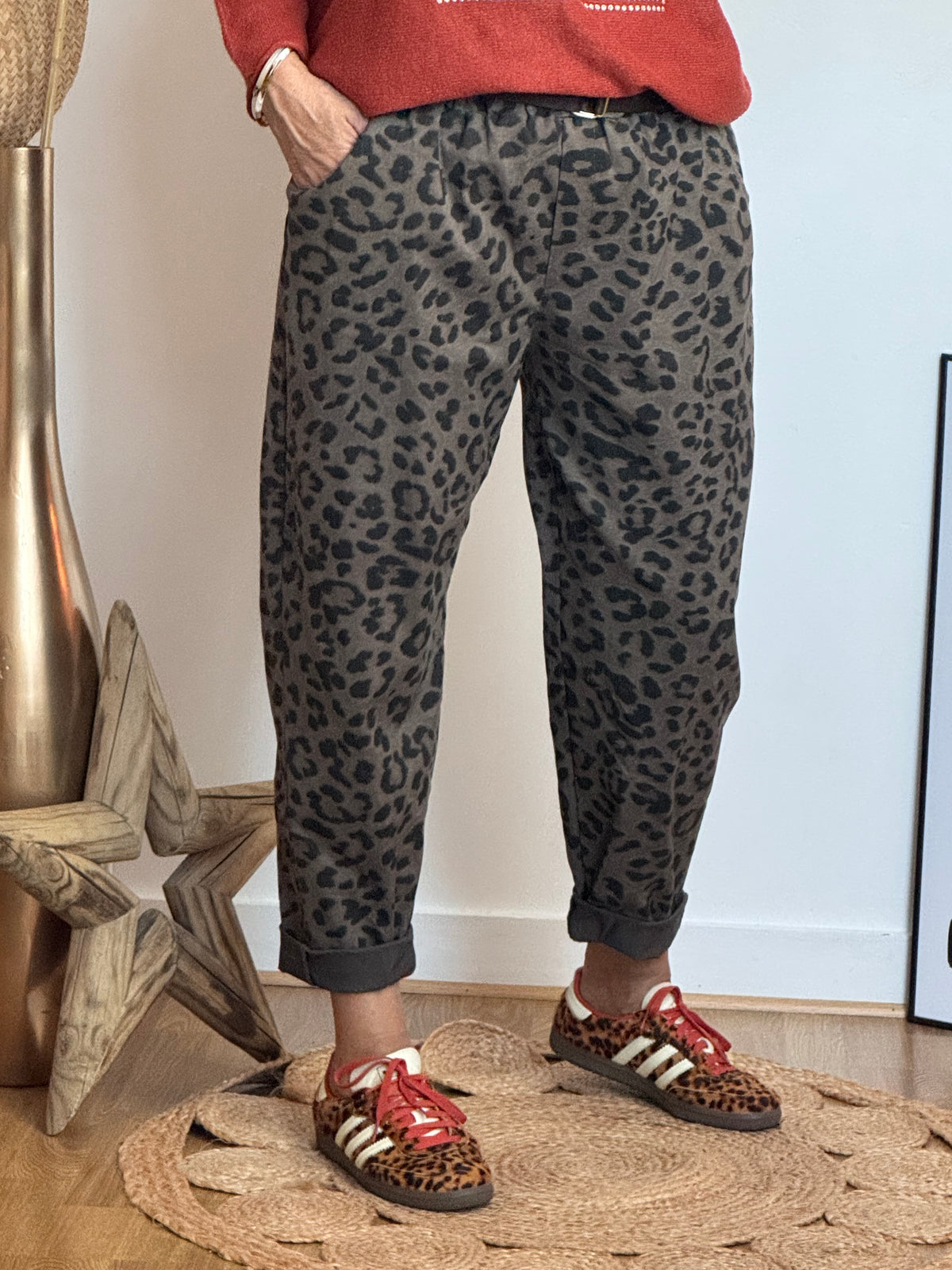 Pantalon Léo taupe TU 40/48