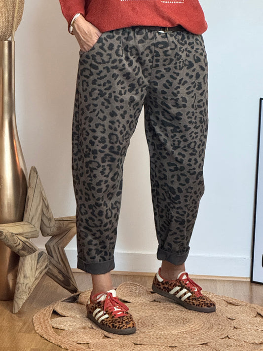 Pantalon Léo taupe TU 40/48