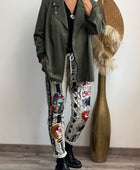 Blouson perfecto suédine kaki TU 46/52
