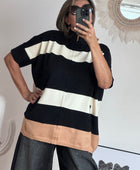 Pull Romy noir jolie forme