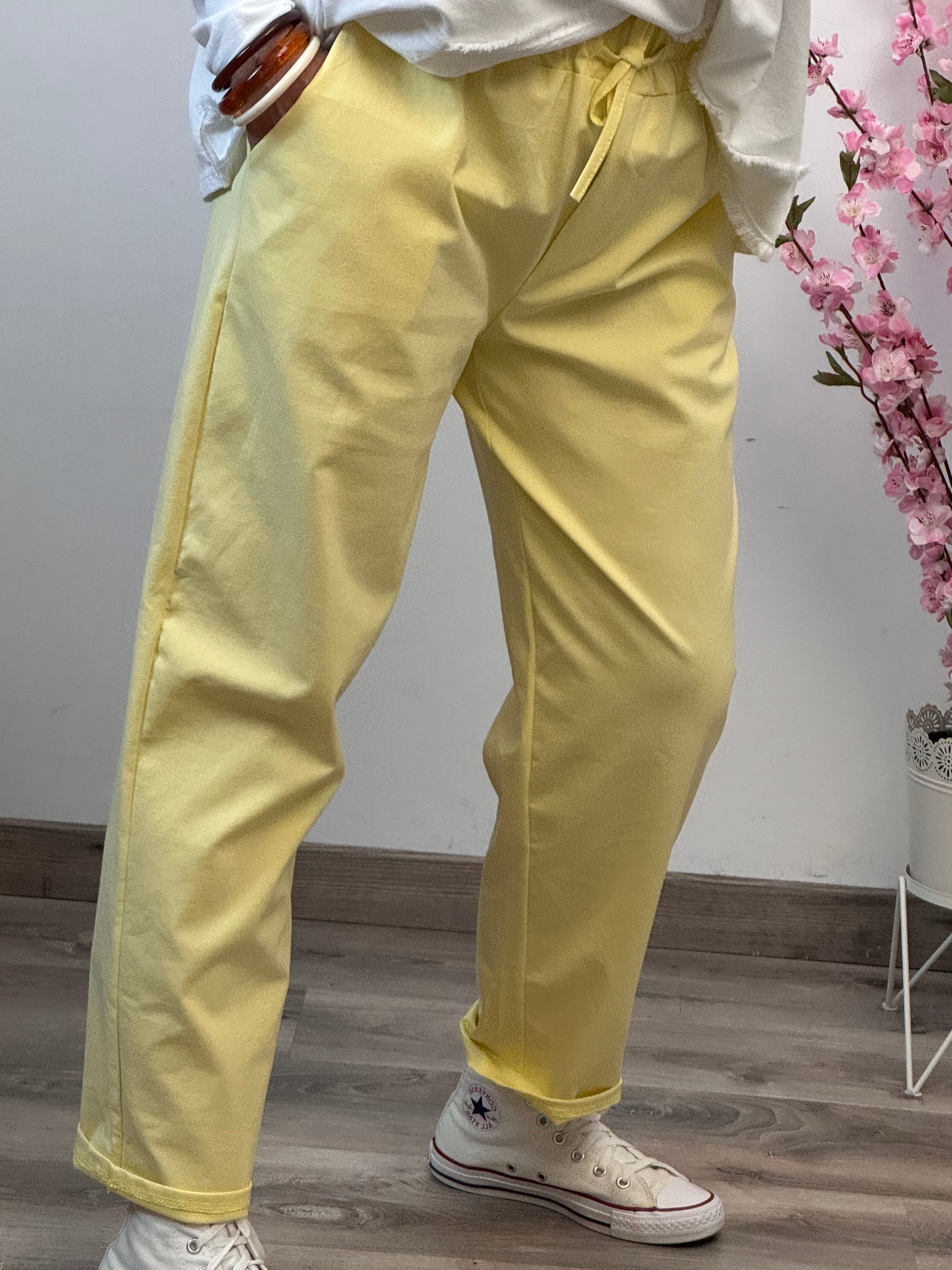 Pantalon Sacha jaune TU 42/50