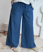 Pantalon coton et lin marine TU 38/44