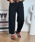Jean barrel noir