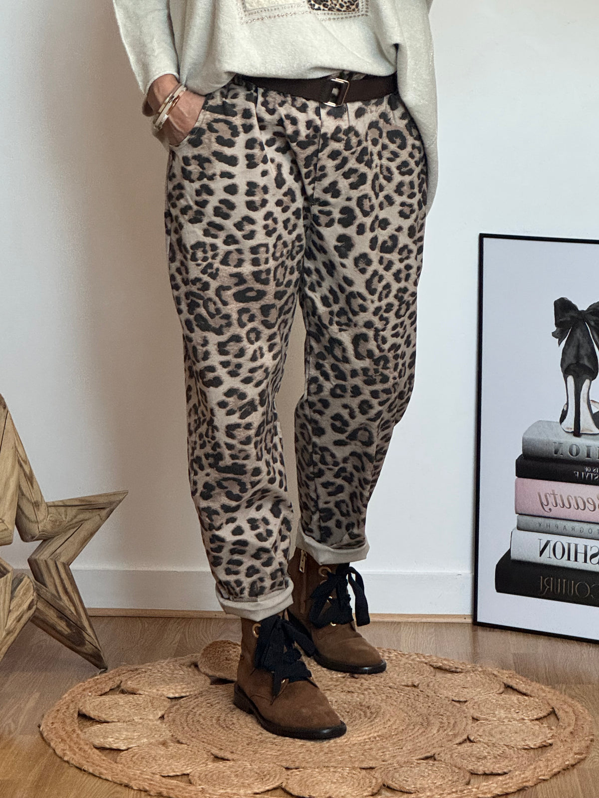 Pantalon Léo beige TU 40/48