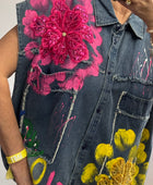 Chemise jeans Flowers