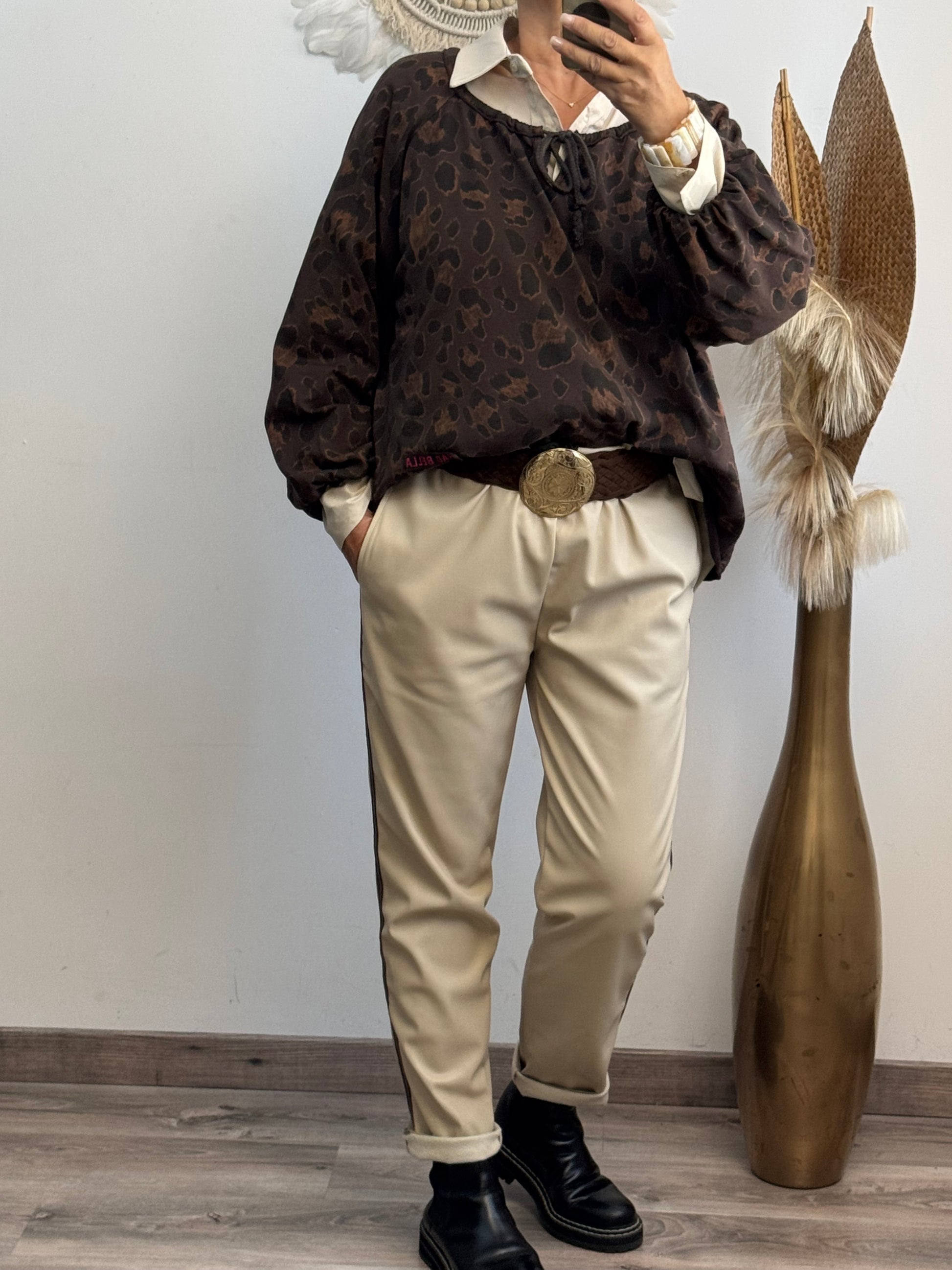 Pantalon Hector beige