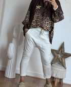 Pantalon saroual beige OK!
