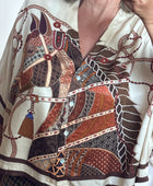 Blouse horse beige