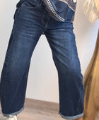 Jeans barrel bleu