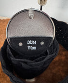 Ceinture bohème noire  boucle argentée