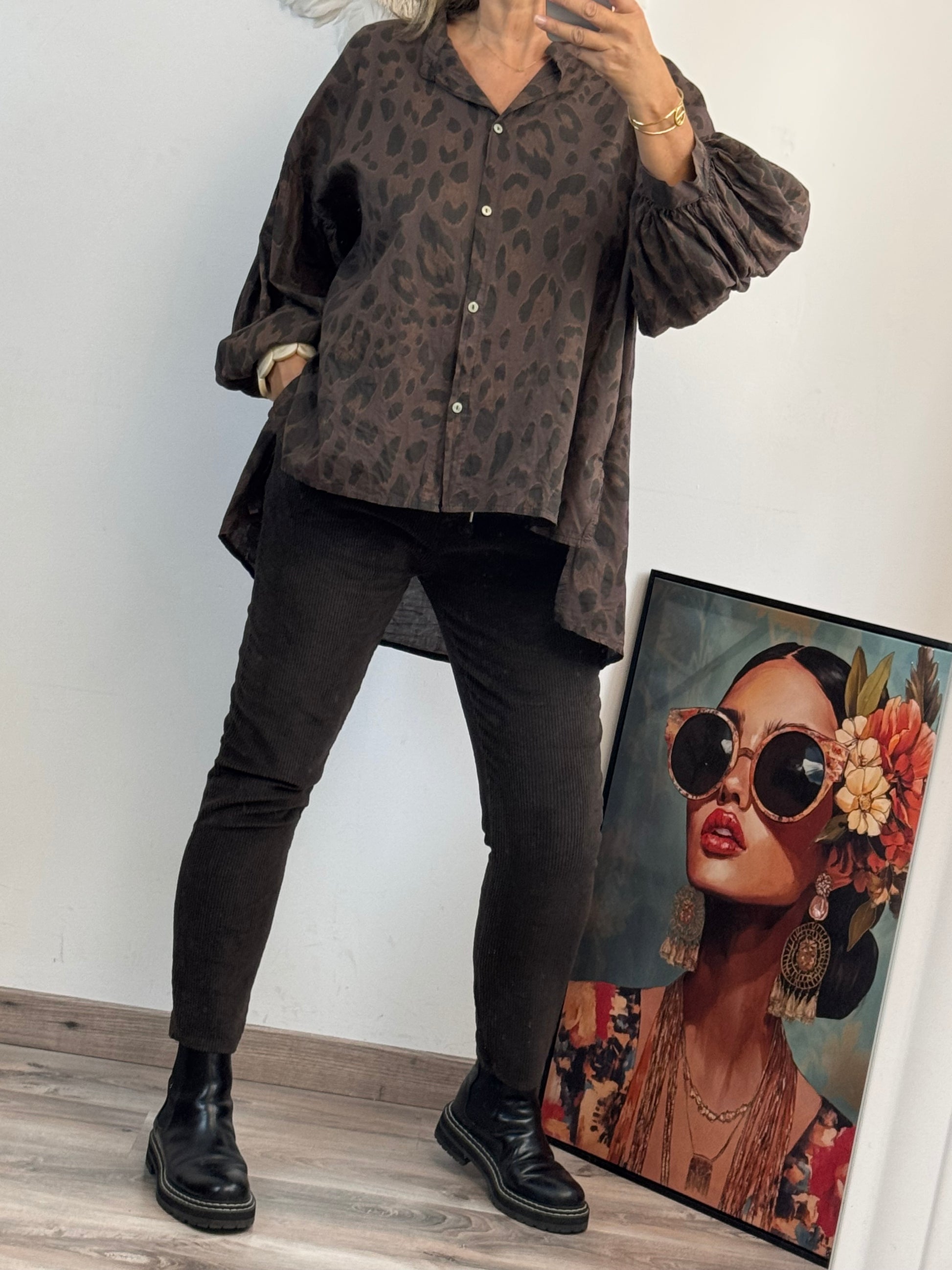 Pantalon velours côtelé marron taille du 38 au 46