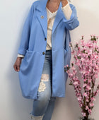 Veste longue Casuel bleue TU 46/52