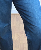 Jean barrel bleu denim