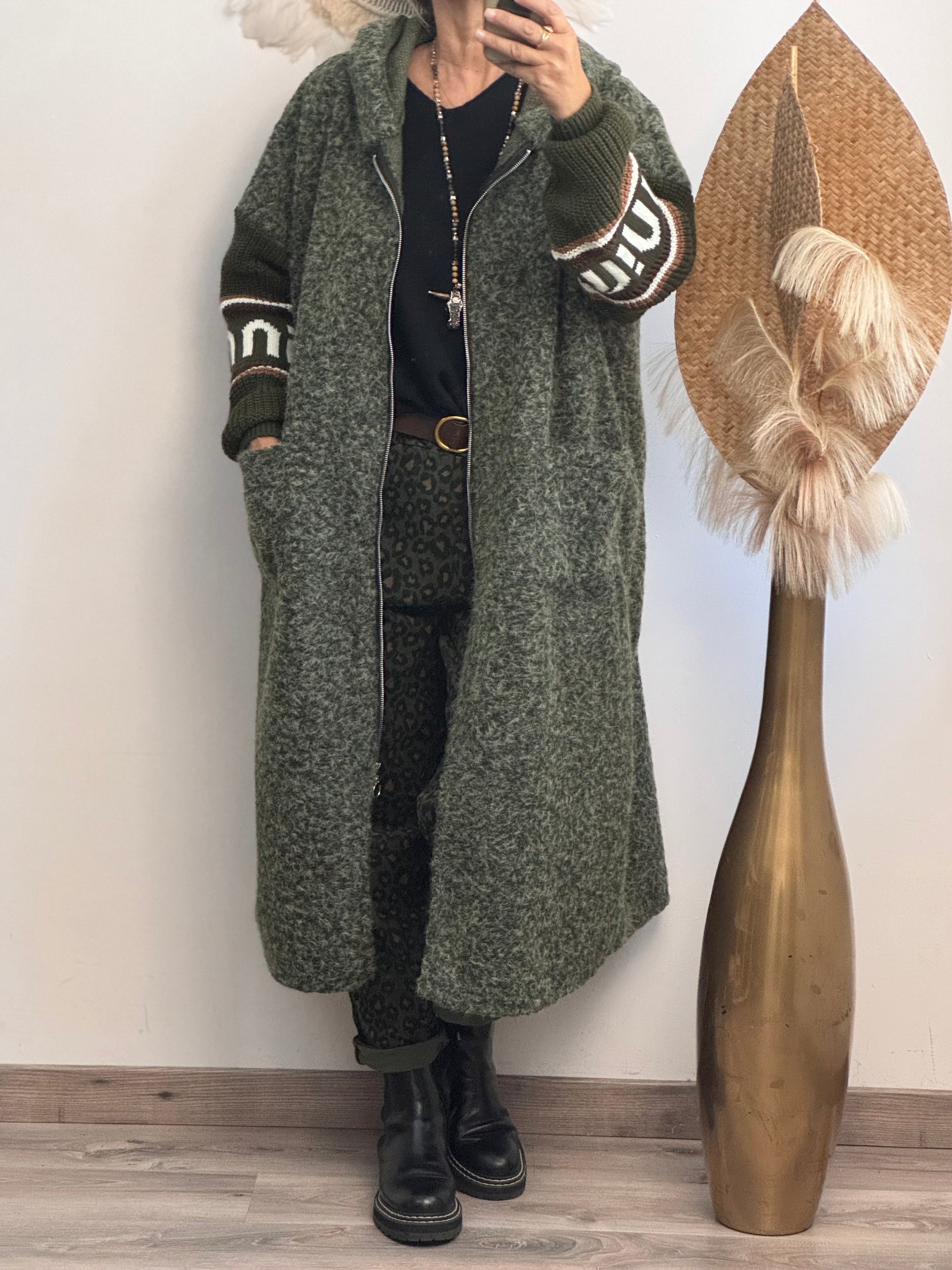 Manteau Esteban kaki