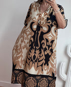 Robe fluide arabesque beige TU 40/48
