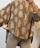 Blouse velours côtelé