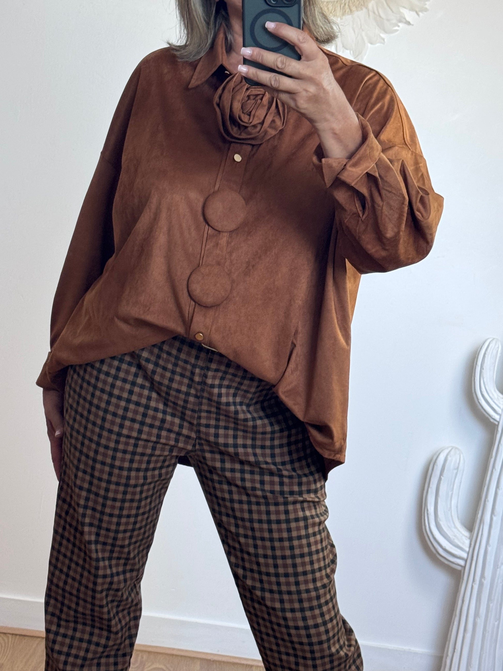Chemise ou veste Louiza camel