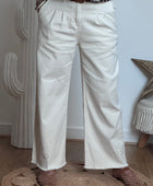Jeans crème bohème du S au XXL