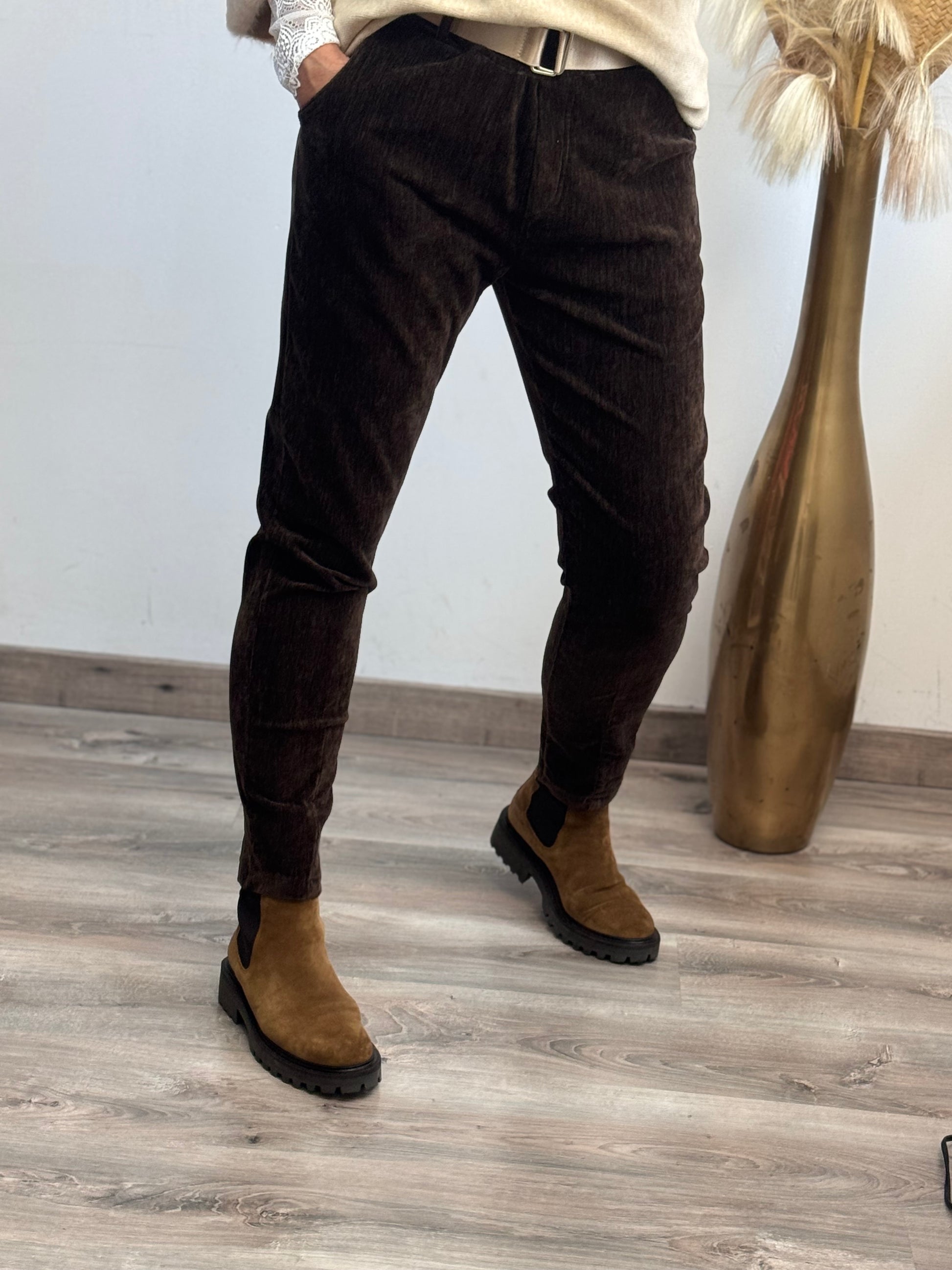 Pantalon Lucas marron