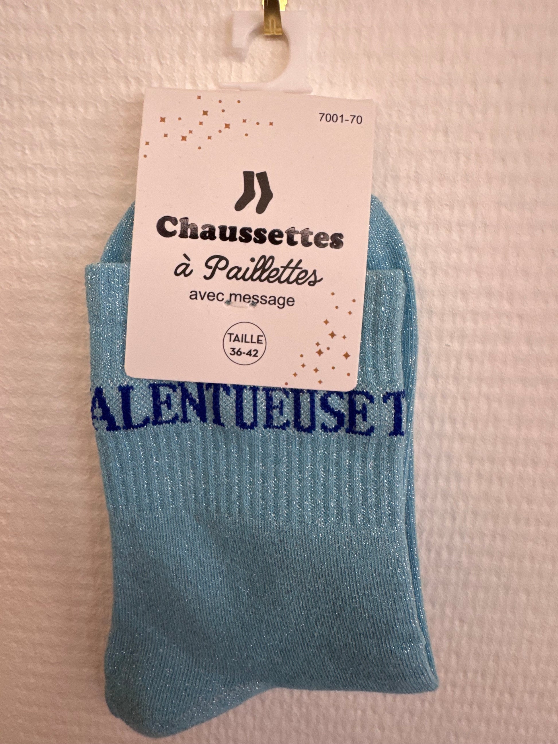 Chaussettes pailletées talentueuse