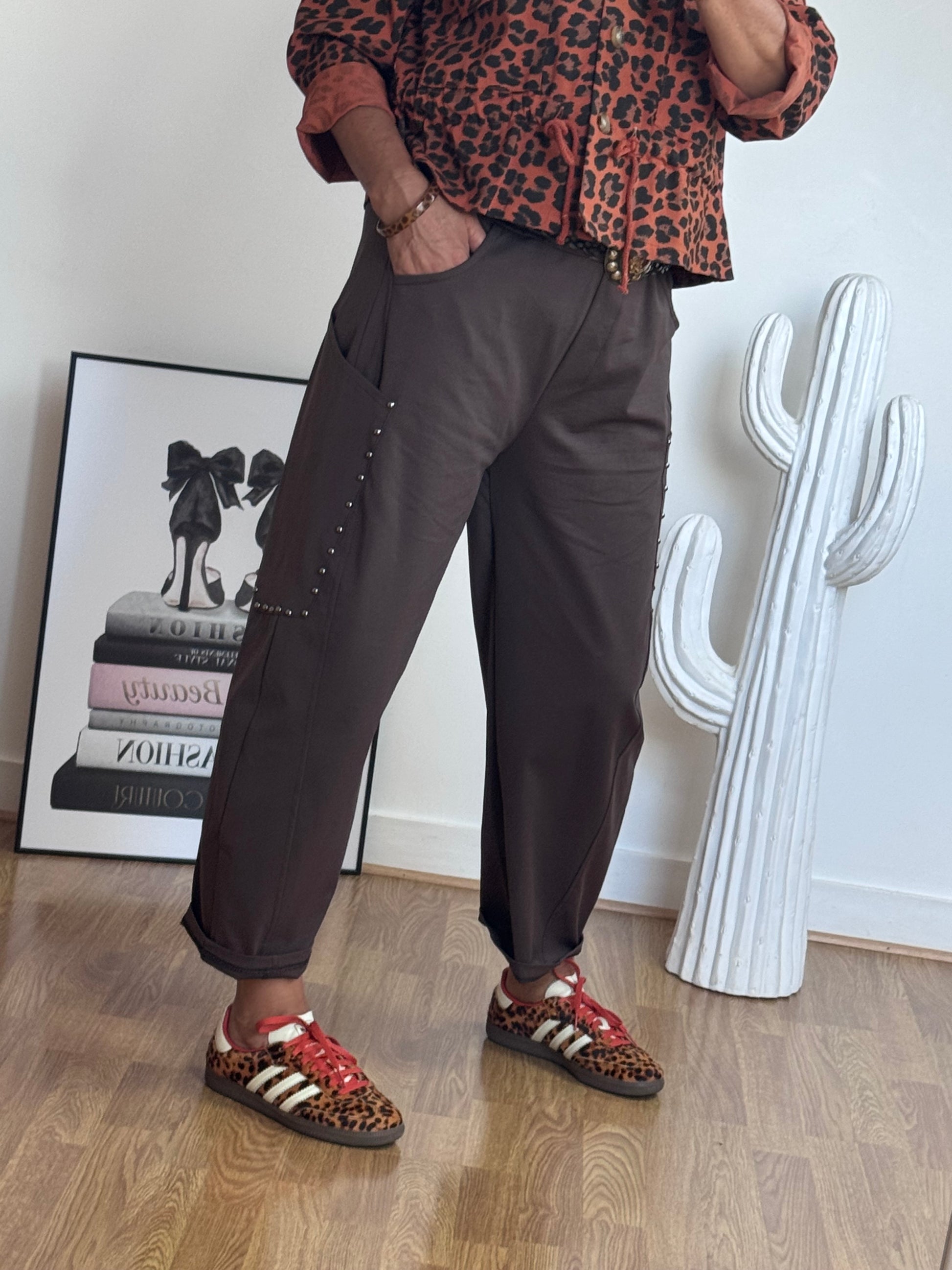 Pantalon marron love 38/46
