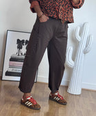 Pantalon marron love 38/46