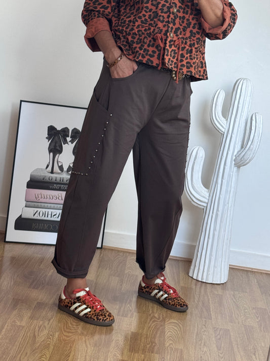 Pantalon marron love 38/46