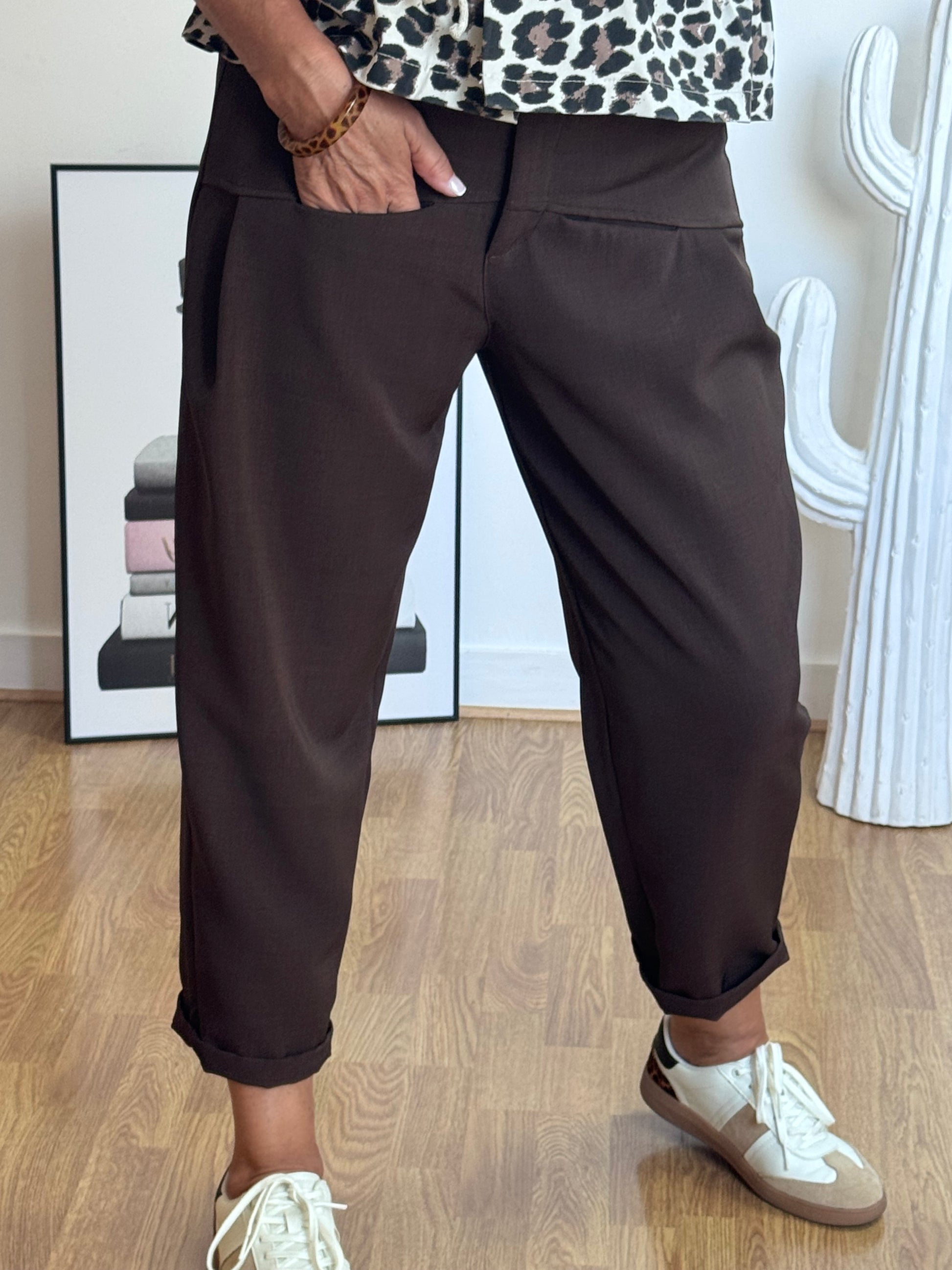 Pantalon Gabriel marron TU 36/42