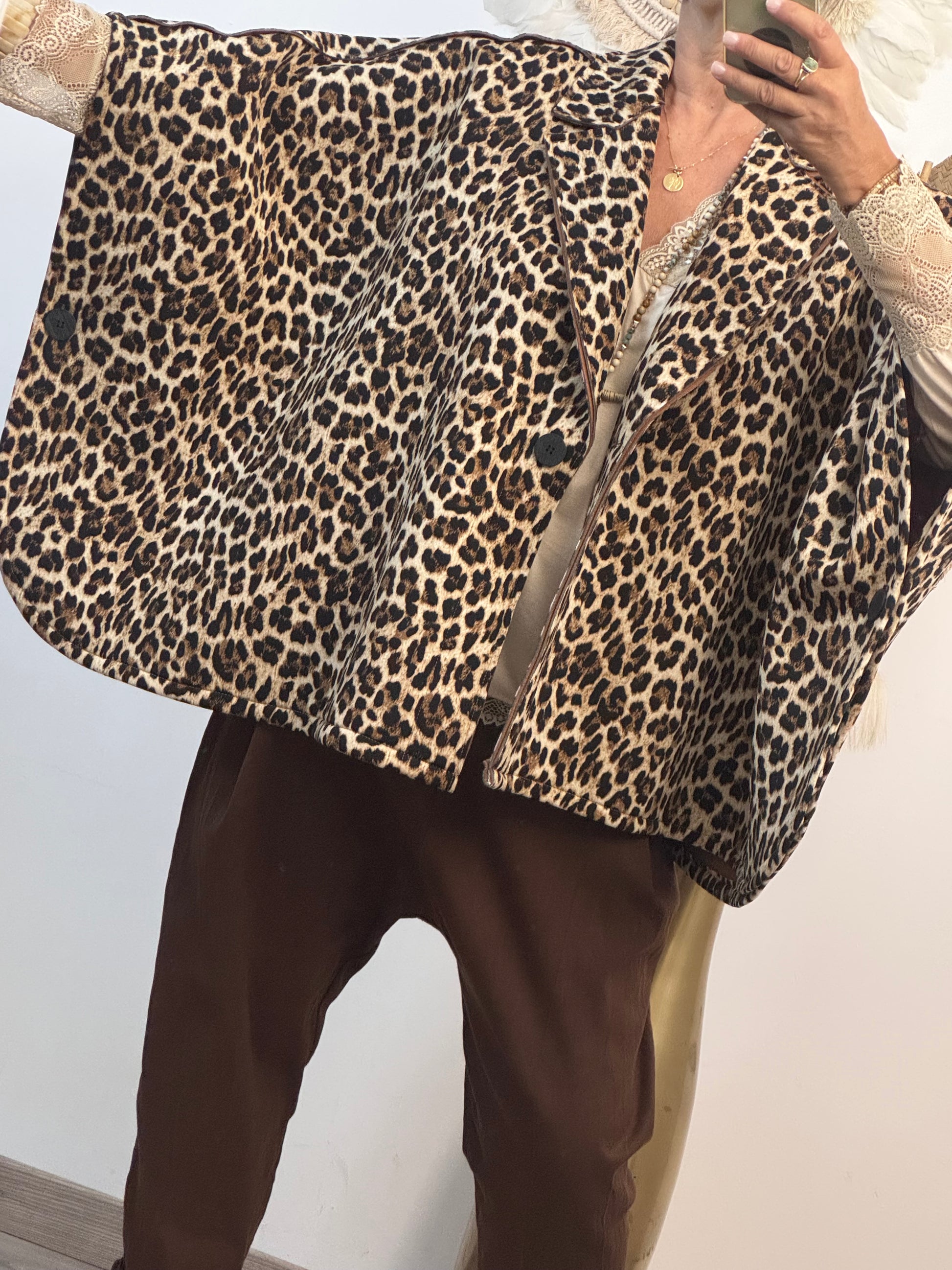Veste poncho Léo