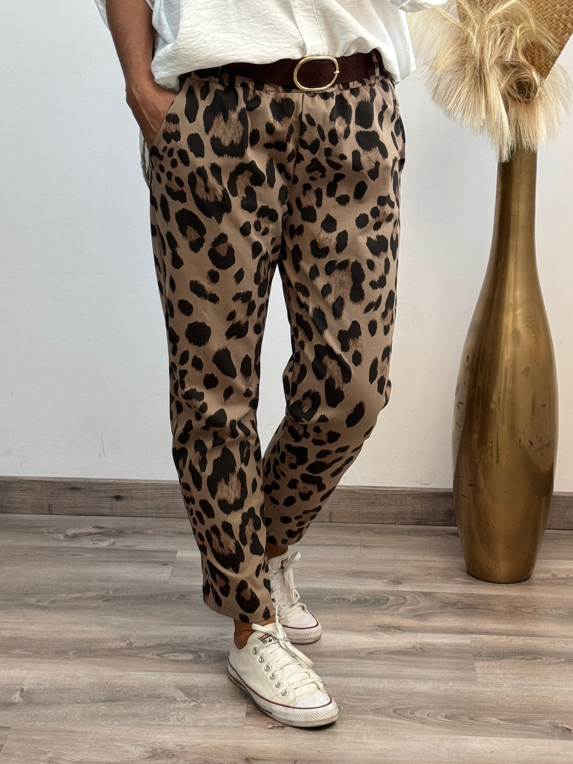 Pantalon Léo taupe