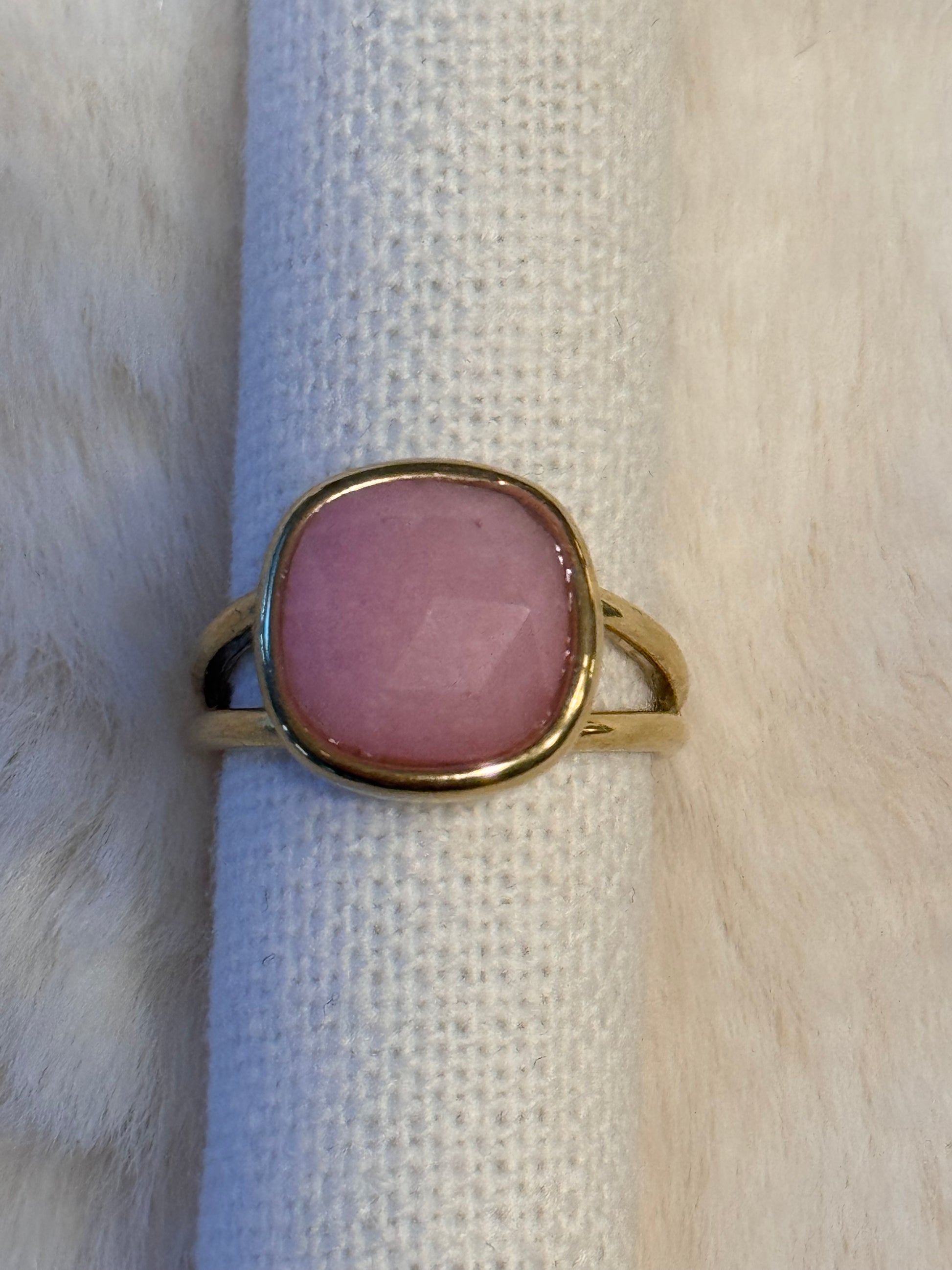 Bague acier inoxydable dorée