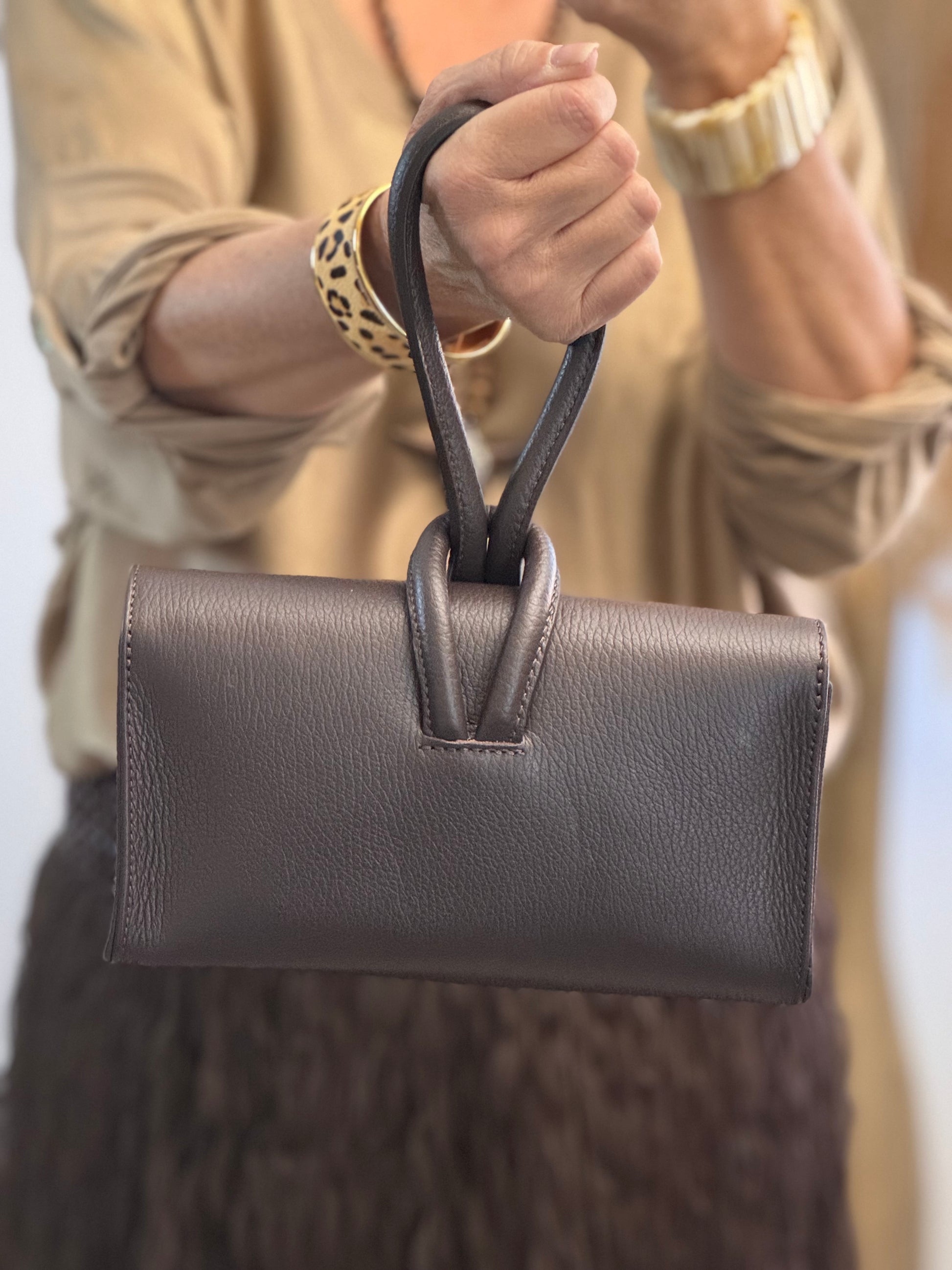 Sac anse cuir marron 🎁