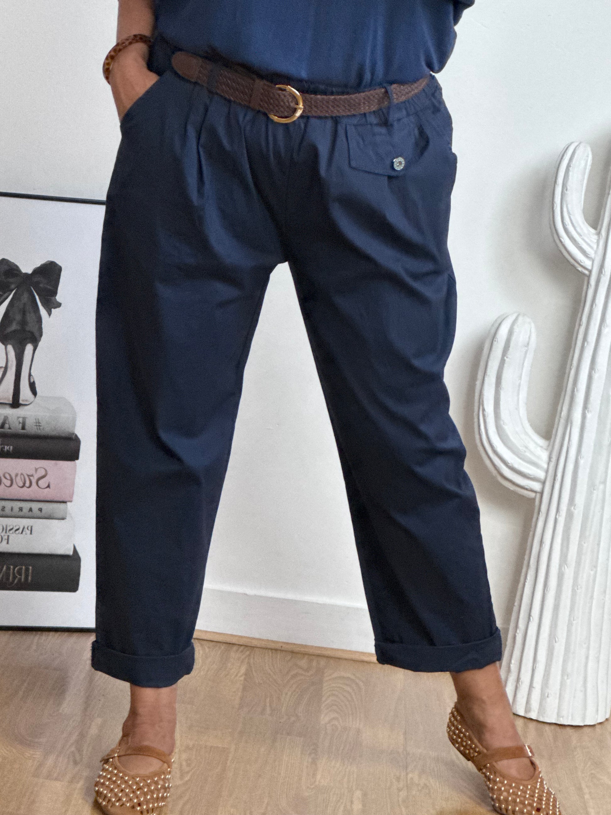 Pantalon confort Arthur marine TU 38/48