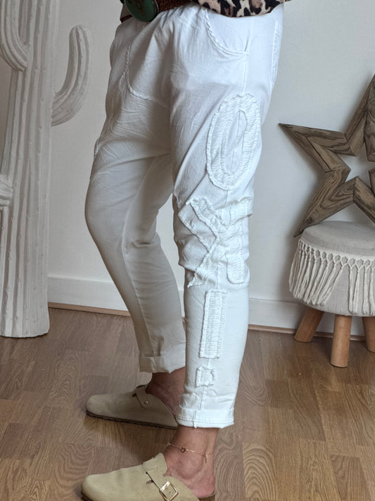 Pantalon saroual blanc OK !