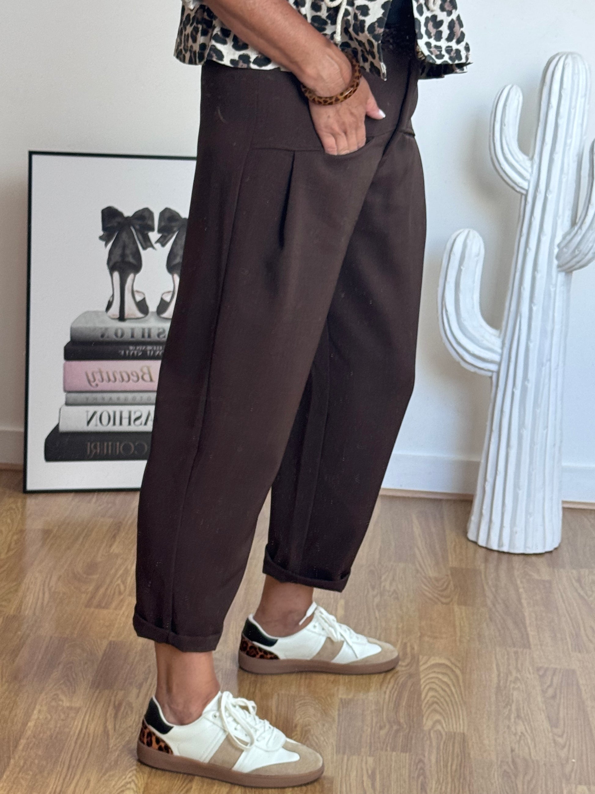 Pantalon Gabriel marron TU 36/42