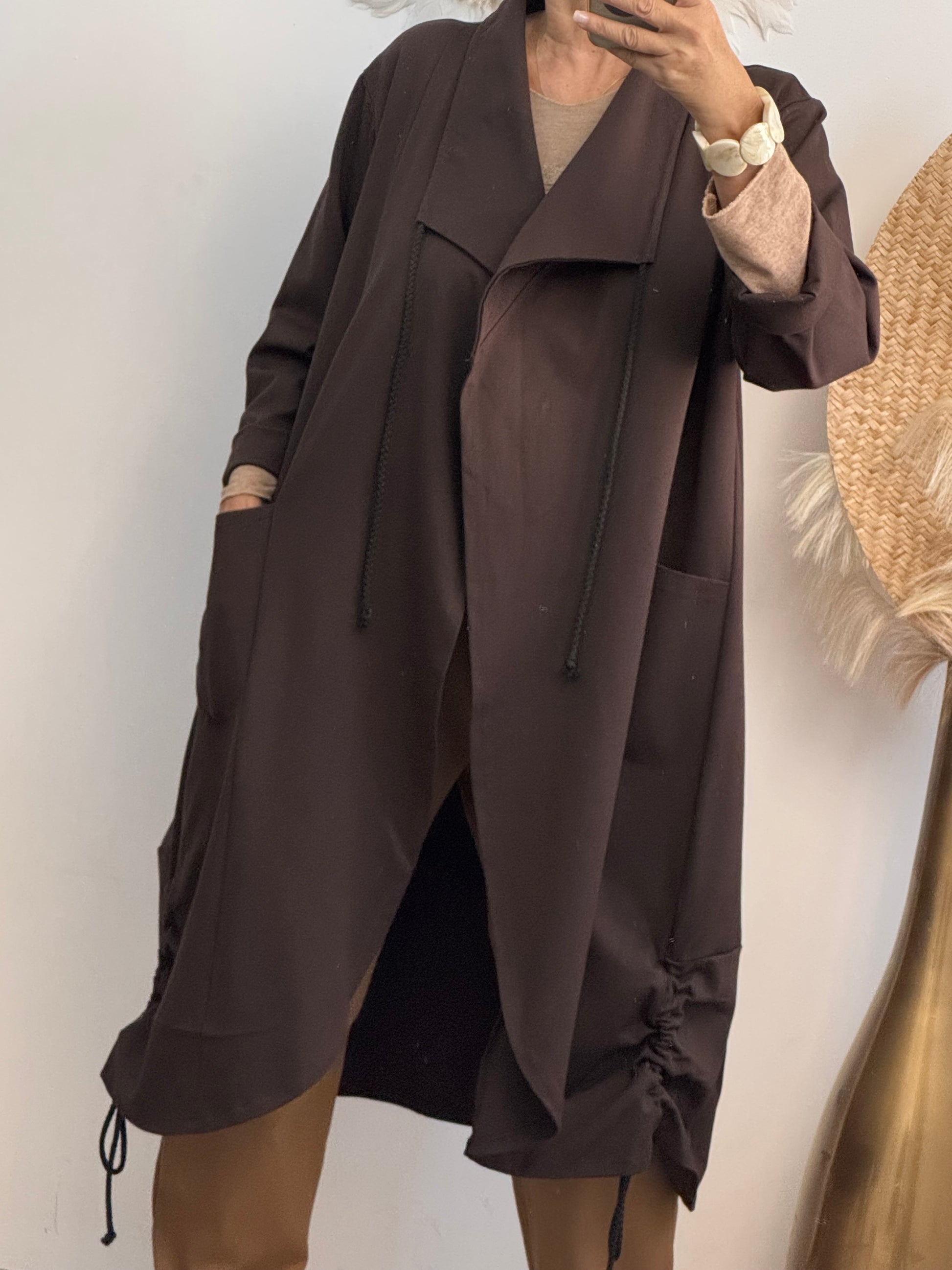 Manteau Authur marron
