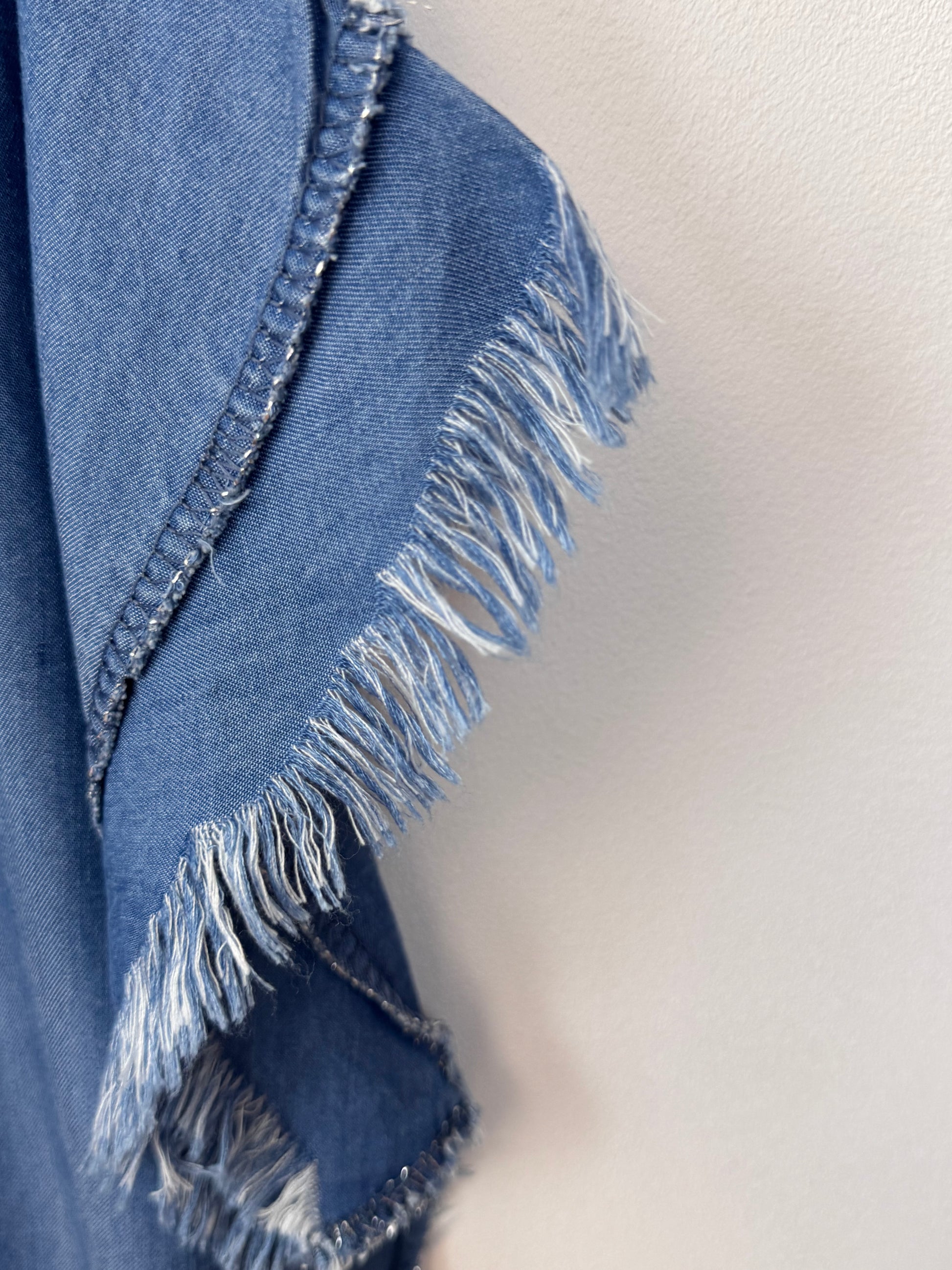 Robe en lyocell bleu denim