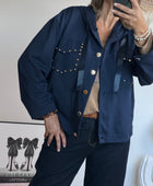Veste casuel gold marine