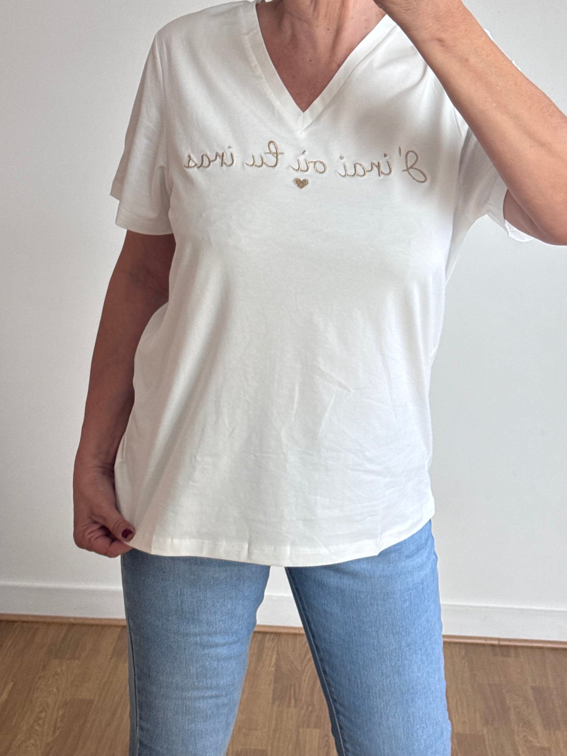 Teeshirt «j’irai où tu iras »