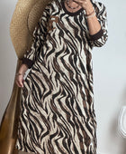 Robe teeshirt zèbre jolie forme 44/52
