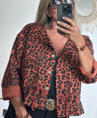 Veste Léo terracotta