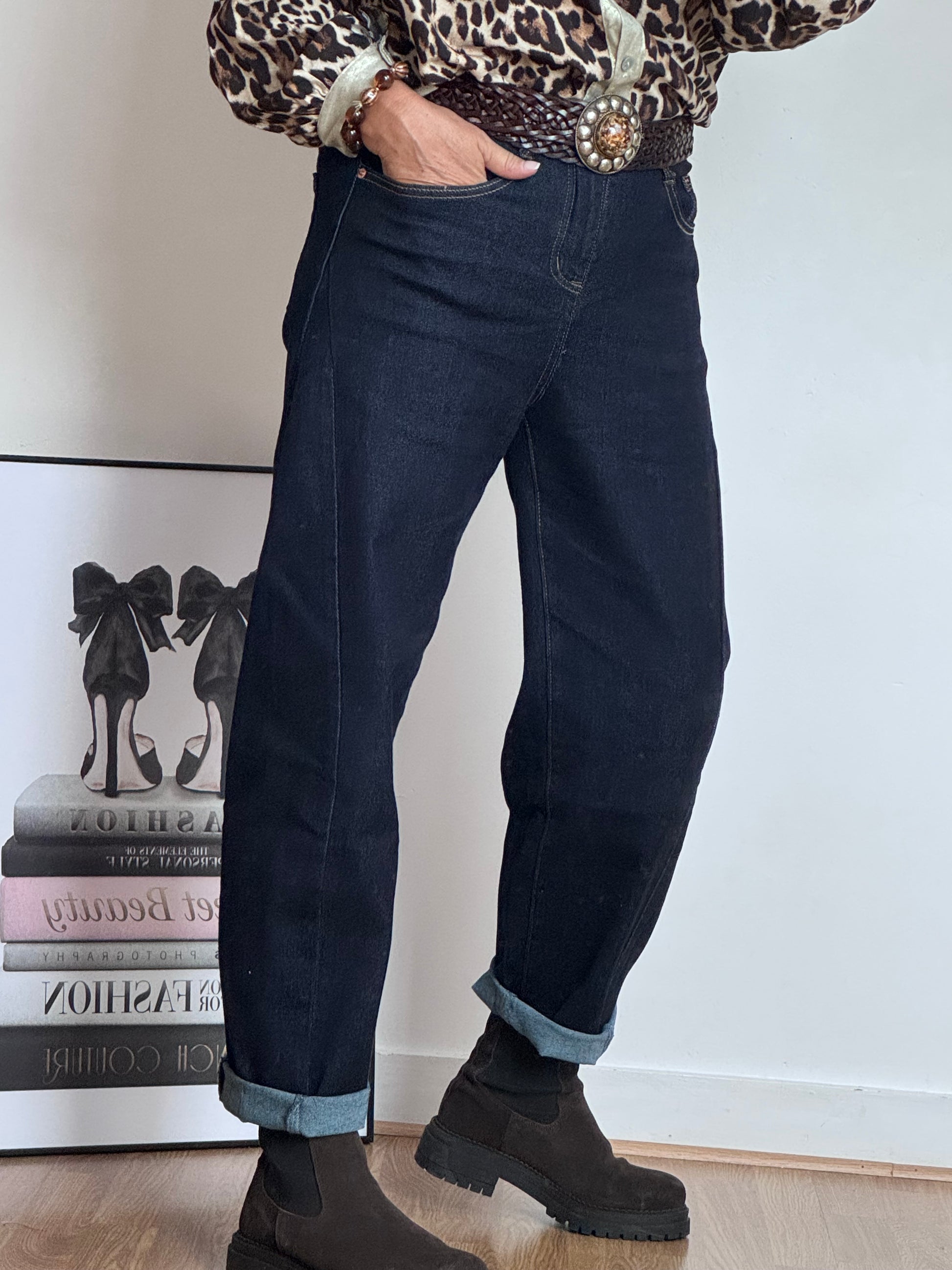 Jeans ballon brut